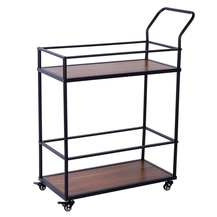 17 Stories Metal Bar Cart Wayfair